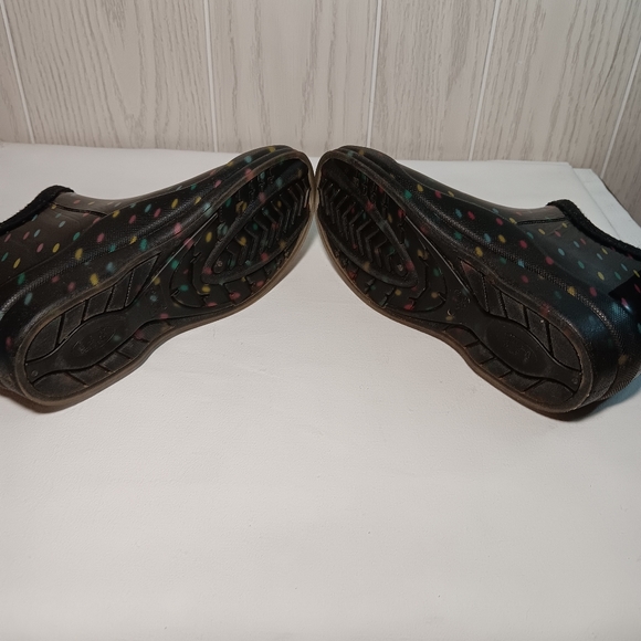 Capelli Rain Ankle Booties Women's Size 6 Black With Polka Dots. - Picture 5 of 8